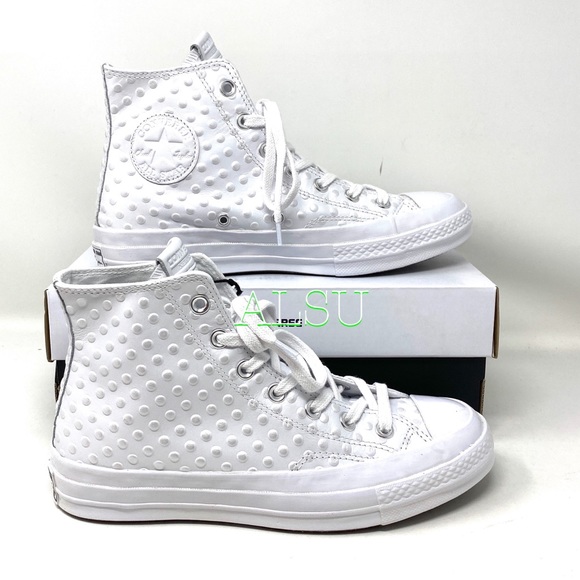 Converse BLANK CANVAS Ctas 70 Hi NY Candy White 🍭Dots Women's Size 159077C - Picture 2 of 7